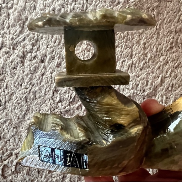 Vintage Japanese Natural Stone Shikoku Spirit Lantern Signed RARE! - Picture 7 of 8